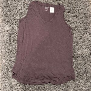 Women's Purple V-Neck Tank Top